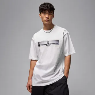 Nike Jordan Mens Jordan Photo T-Shirt in White | IF5617-100