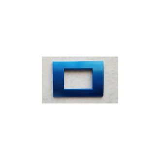 Trade Shop Trade Shop - Placca Placche Placchete Compatibili Living Light In Abs 3 4 7 Posti Colorate - Azul Met&aacute;lico