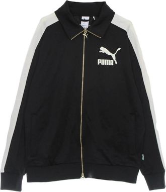 Puma T7 Tracktop - Heren - Trainingsjackets - Zwart - L - Katoen - Fitness