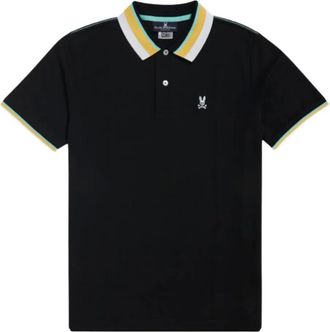 Psycho Bunny Polo con logo ricamato - Nero