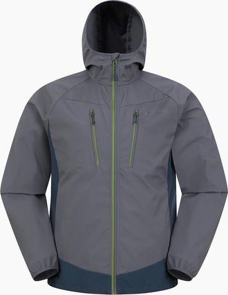 Mountain Warehouse Mens Mountain Warehouse Mens Ambit Lightweight Soft Shell Jacket - Grey - Size: Regular/36