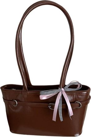 Generic Leather Fashion Womens Bag - Simple Version Shoulder Underarm Bag, High-Grade Texture Top-Handle Bag, Stylish Ladies Handbag for Daily & Casual Outfit