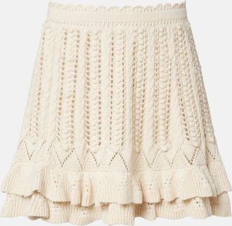 Isabel Marant Nelle cotton crochet miniskirt