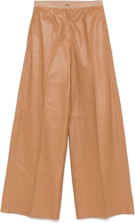 Forte_Forte Pantaloni in pelle - Marrone