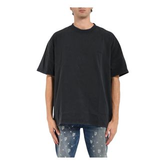 Purple T-Shirts, male, Black, Size: XL Heavyweight Oversized Tee