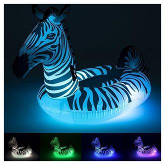 Trade Shop Trade Shop - Fashion Fashion Gonfiable Zebra Gigante Led Luces Piscina 254x142cm 41406