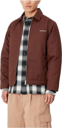 Carhartt Work in Progress Offroad White Module Script Jacket - Heren - Zomerjassen - Bruin - L - Katoen - Jassen