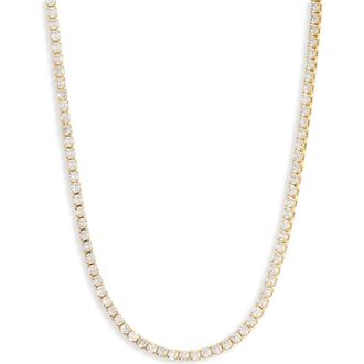 Electric Picks Anna 14K Gold Plated Cubic Zirconia Tennis Necklace at Nordstrom Rack