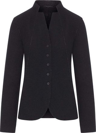 Transit Par-Such Wool Knit Jacket With A Neckline