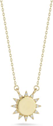 Ember Fine Jewelry 14K Gold & Diamond Sun Necklace