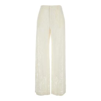 Pantaloni Torino Dames, Broeken, Wit, Maat: M Katoen