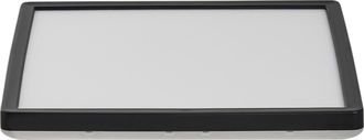 Beliani L&aacute;mpara Led Cuadrada Empotrada En El Techo Plaf&oacute;n Con Mando A Distancia 42 Cm Negro Tivora