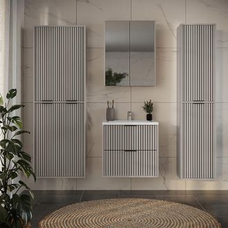 Vicco Juego De Muebles De Ba&ntilde;o De 5 Piezas Ruford, Cachemira, 5 Partes, Vicco