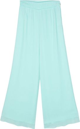 Patrizia Pepe pleated wide-leg trousers - women - Polyester/Polyester - 38 - Pink