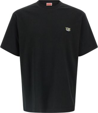 Kenzo Black Embroidered Patch T-Shirt