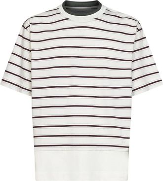 Bottega Veneta Ribbed Crewneck T-Shirt - Heren - T-shirts - Veelkleurig - L - Katoen - Tops