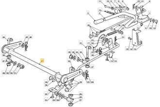 STIGA Sports Eje De Elevaci&oacute;n Plano Para Tractor De C&eacute;sped Original Stiga 382000385/0