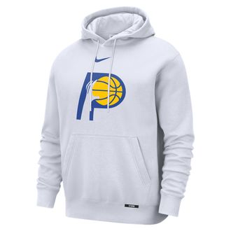 Nike Indiana Pacers City Edition Nike Mens Club Hoodie in White | HQ9129-100