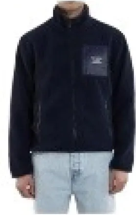Dr&ocirc;le de Monsieur Slogan Zipped Sherpa Jacket - - Sport - Uomo - Blu - S