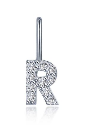 Lafonn Letter Charm Pendant in Silver R at Nordstrom
