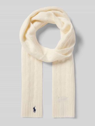 Polo Ralph Lauren Schal mit Kaschmir-Anteil in Offwhite, Größe 1