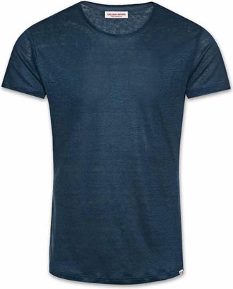 Orlebar Brown Mens Short Sleeve Tee In Oceanic Blue