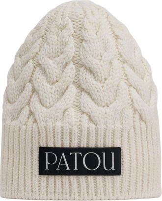 Patou cable-knit beanie - unisex - Merino - One Size - White
