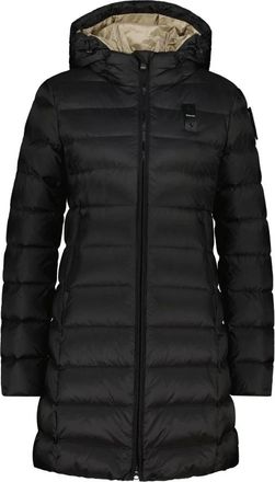Blauer Down Padded Coat Agnes - Dames - Jassen - Zwart - Maat: S Leer