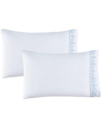 Melange Home M&eacute;lange Home Percale Babys Breath Embroidery Pillowcases