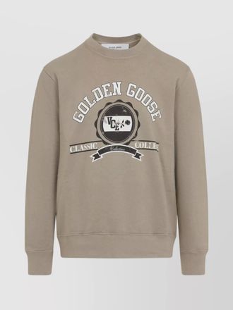 Golden Goose cotton logo-print crewneck sweatshirt