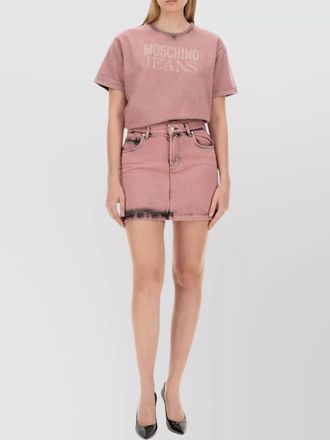 Moschino cotton mini skirt
