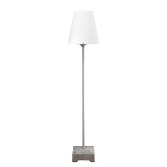 Konstsmide home24 Konstsmide Au&szlig;enleuchte Lucca Big Modern Grau Metall 28x151x28 cm (BxHxT) 1-flammig E27