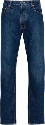 Off-white Straight Jeans - Heren - Regular Fit Jeans - Blauw - W30 - Katoen - Jeans