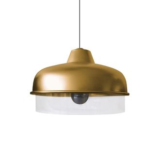 Tosel Suspensi&oacute;n vidrio bronce transparente D30 cm