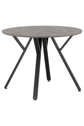 Seconique Athens Round Dining Table in Charcoal