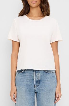 Michael Stars Jackie Raw Edge T-Shirt in Chalk at Nordstrom, Size X-Small