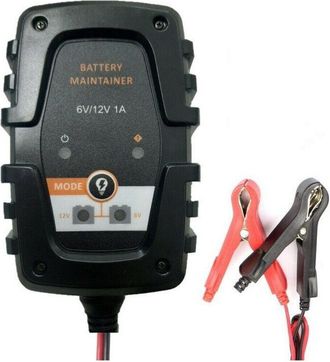 Trade Shop Trade Shop - Mantenitore Di Carica Batterie Auto Moto 6v 12v 1a Caricabatterie Portatile