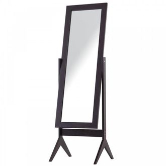 HOMCOM Tall Freestanding Dressing Mirror W/Adjustable Tilt Brown - Home Living | TJ Hughes