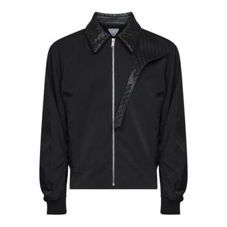 Bottega Veneta Heren, Jassen, Zwart, Maat: L Katoen