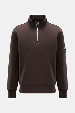 Moose Knuckles Men - Sweat half-zip jumper Hartsfield grey-brown