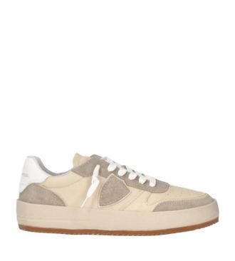 Philippe Model Womans Nice Low Milk Sneakers In Beige