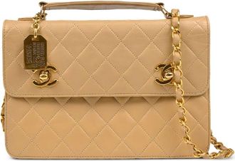 Chanel Borsa a mano two-way 1990 - Toni neutri