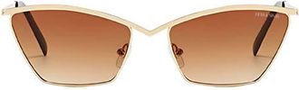 Fifth and Ninth Devon 57mm Polarized Cat-Eye Sunglasses in Gold /Brown at Nordstrom