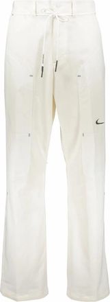 Nike Off-White Track-Pants met Meerdere Zakken - Heren - Trainingsbroeken - Wit - S - Katoen - Fitness