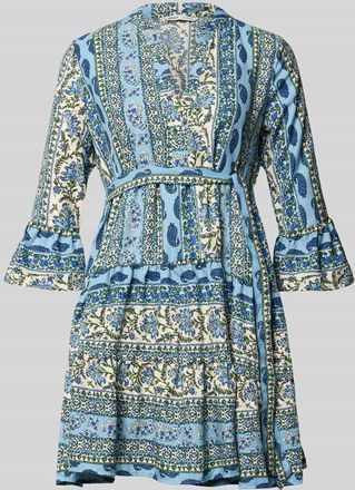 Only Figurumspielendes Freizeitkleid mit Tailleng&uuml;rtel zum Binden Modell SINA in Bleu, Gr&ouml;&szlig;e XL