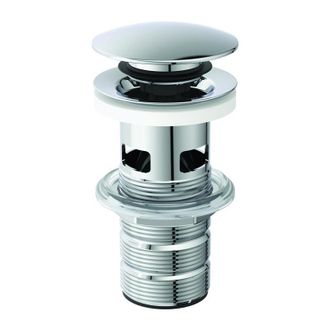Ideal V&aacute;lvula Push-open Con V&aacute;stago Ranurado, Cromado Ideal Standard