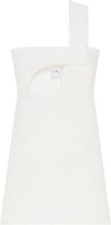 Courr&egrave;ges Cut-Out Satin Dress