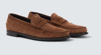 Prada Suede penny loafers