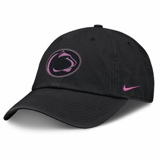 Nike Penn State Retro Club Nike Mens College Adjustable Hat in Black | NC0100APSN-14X