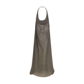 Rick Owens Womens Gray Silk Casual Dress